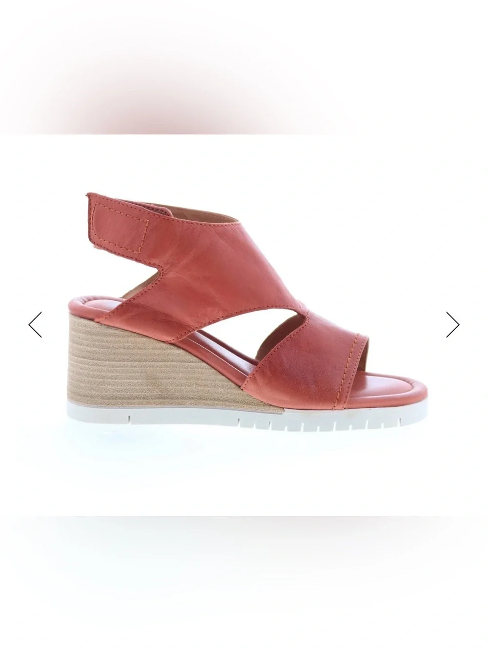 Miz Mooz Women's Brick leather Wedge Sandals EU 39 US 8.5